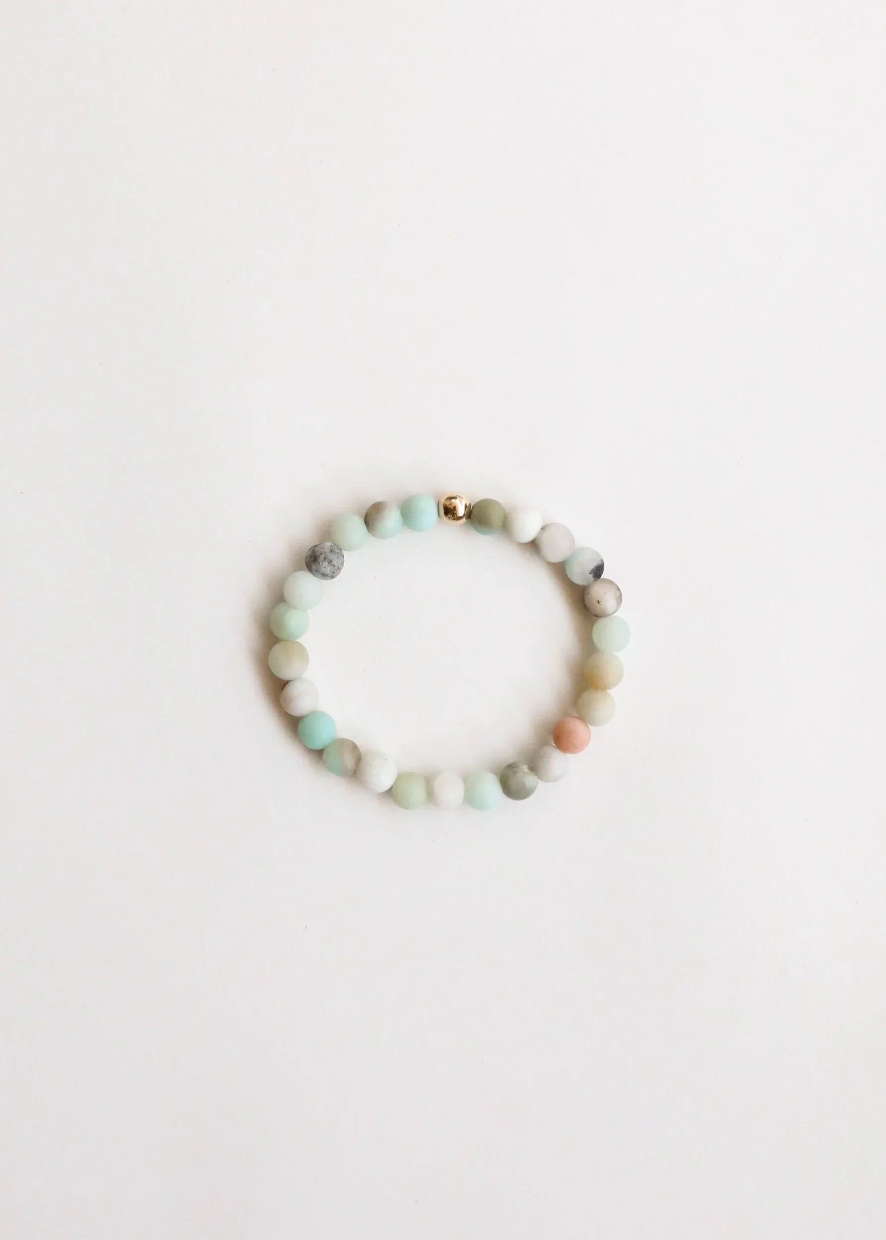 Raw Amazonite + 14k Gold Filled || Beaded Bracelet - CanyonLeaf - Flyclothing LLC