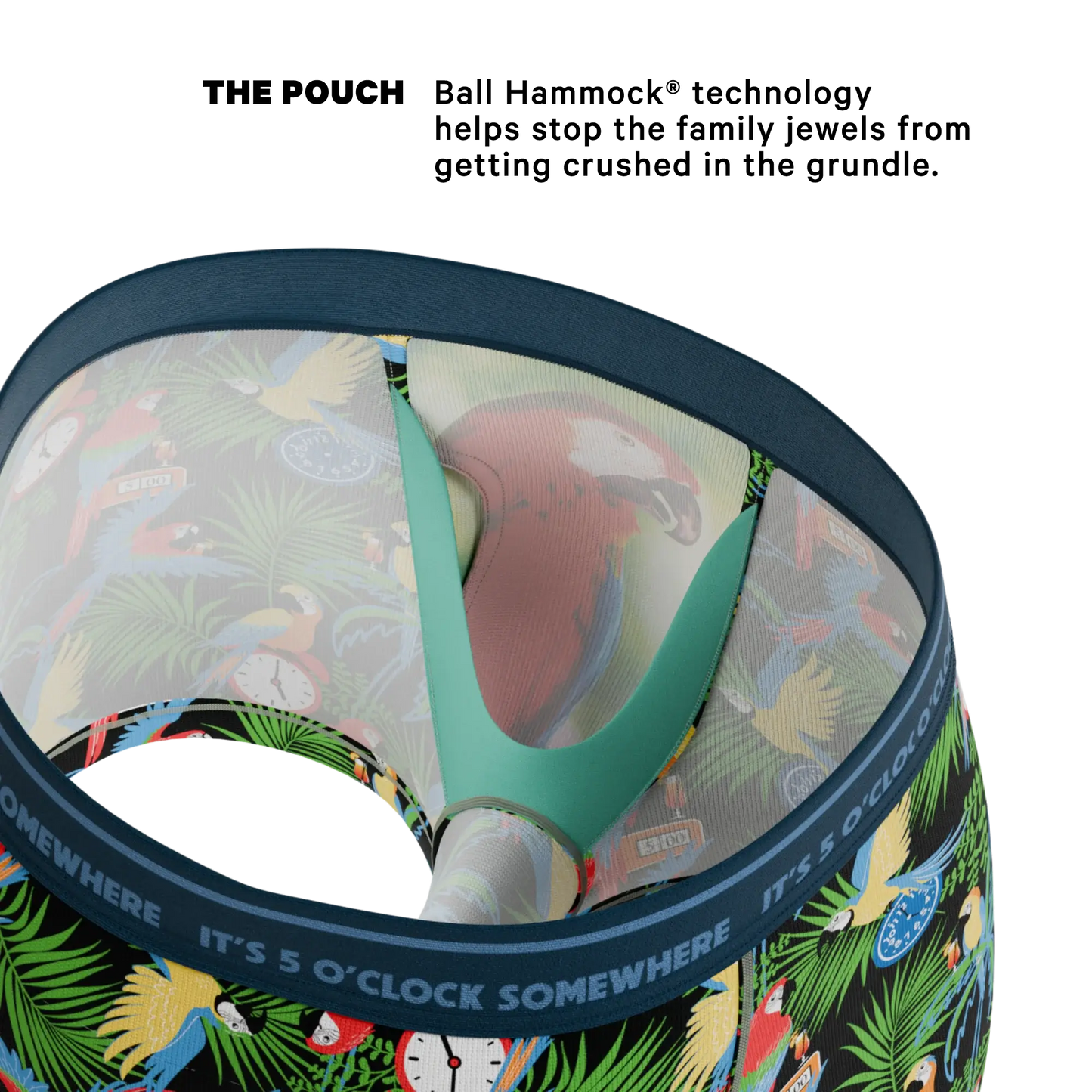 The 5 O'Clock Somewhere | Margaritaville® Ball Hammock® Pouch Trunks Underwear - Shinesty - Flyclothing LLC