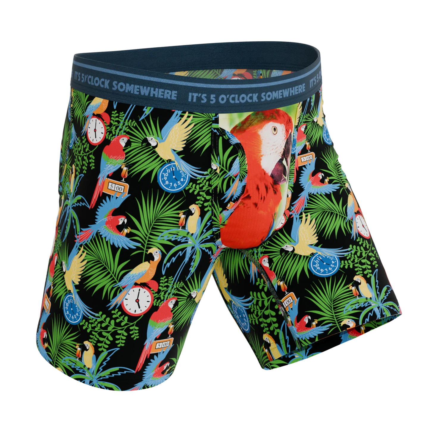 The 5 O'Clock Somewhere | Margaritaville® Long Leg Ball Hammock® Pouch Underwear With Fly - Shinesty - Flyclothing LLC