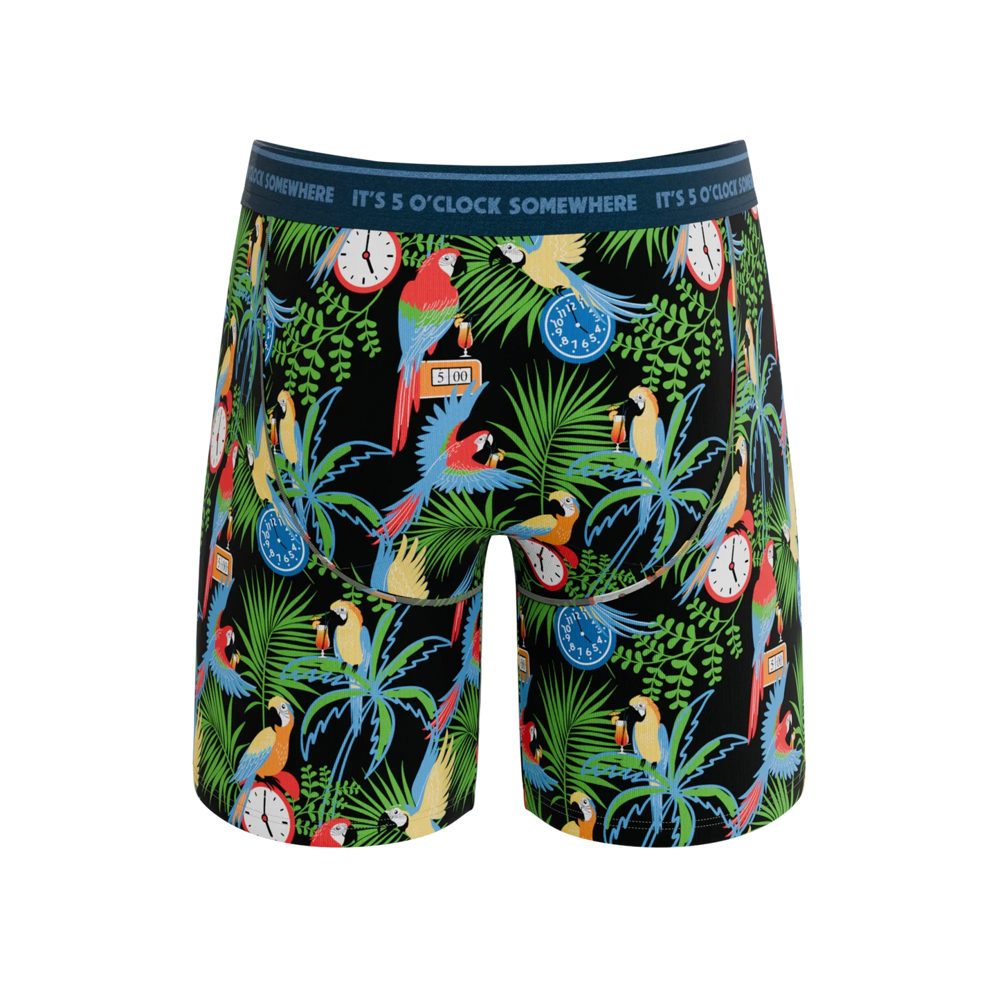 The 5 O'Clock Somewhere | Margaritaville® Long Leg Ball Hammock® Pouch Underwear With Fly - Shinesty - Flyclothing LLC