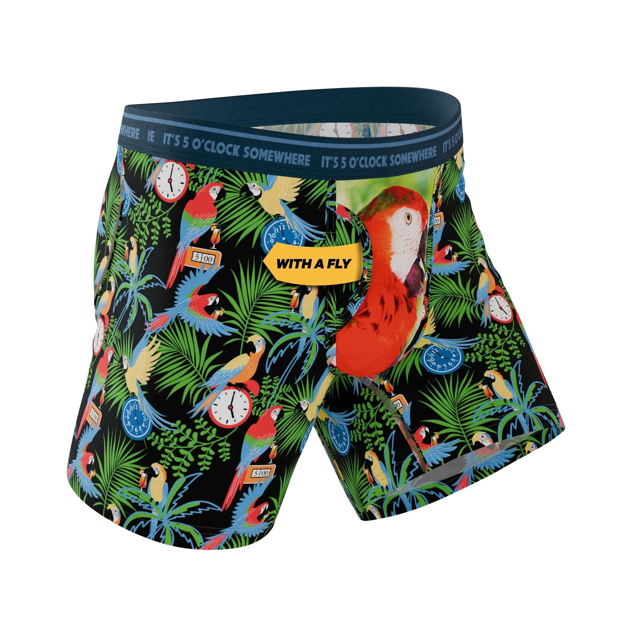 The 5 O'Clock Somewhere | Margaritaville® Ball Hammock® Pouch Underwear With Fly - Shinesty - Flyclothing LLC