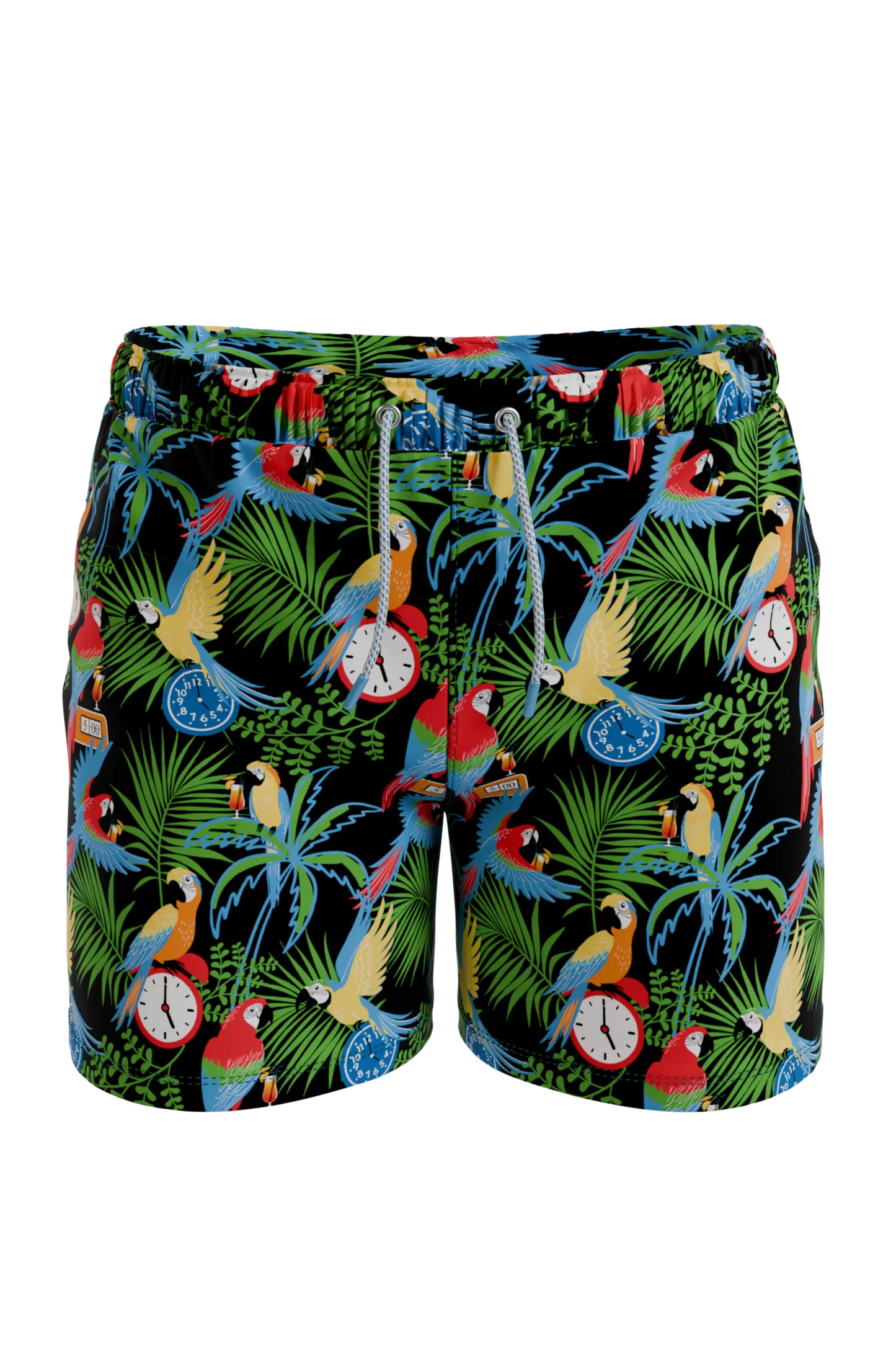 The 5 O'Clock Somewhere | Margaritaville® Ball Hammock® Pouch 8" Swim Trunks - Shinesty - Flyclothing LLC