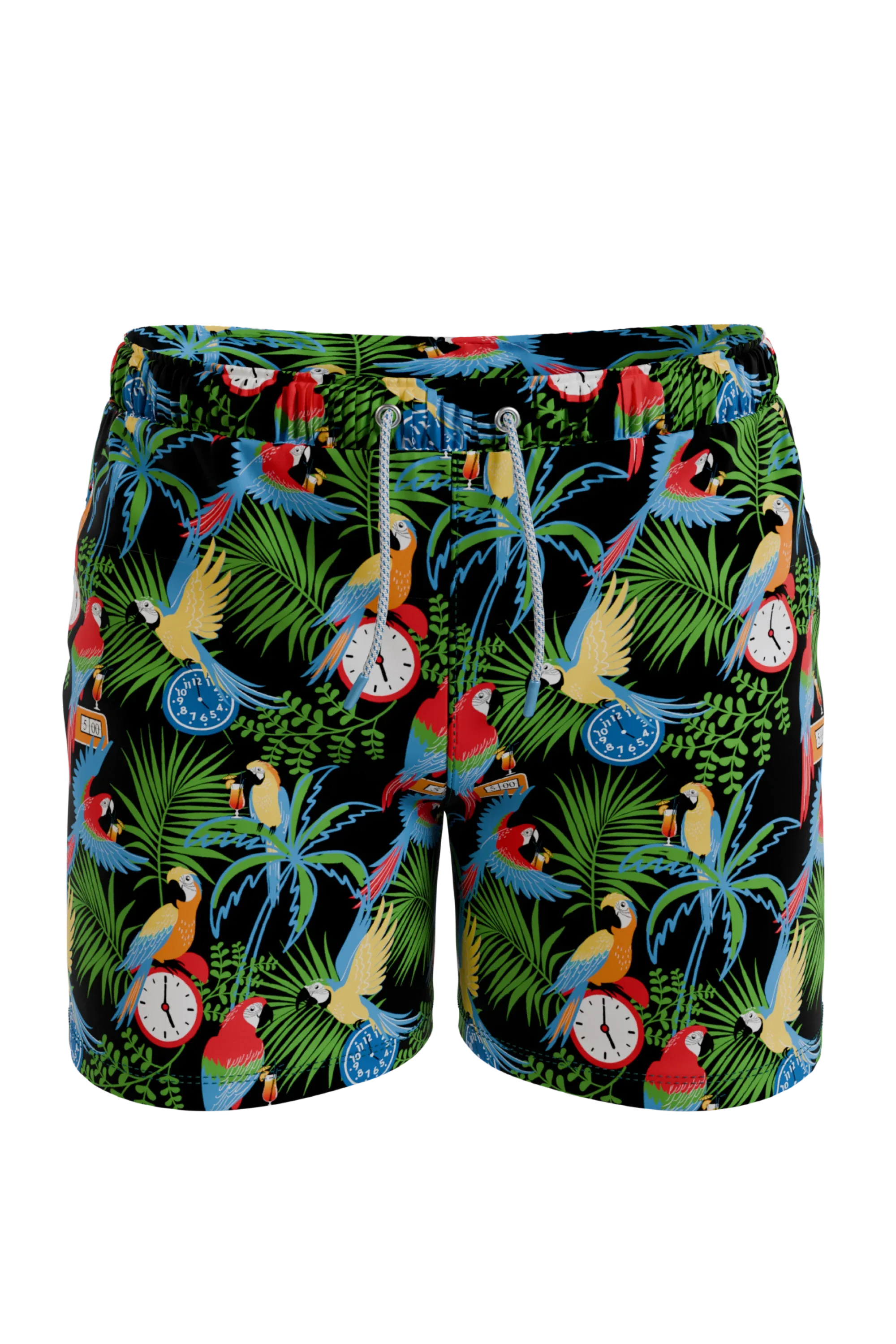 The 5 O'Clock Somewhere | Margaritaville® Ball Hammock® Pouch 8" Swim Trunks - Shinesty - Flyclothing LLC
