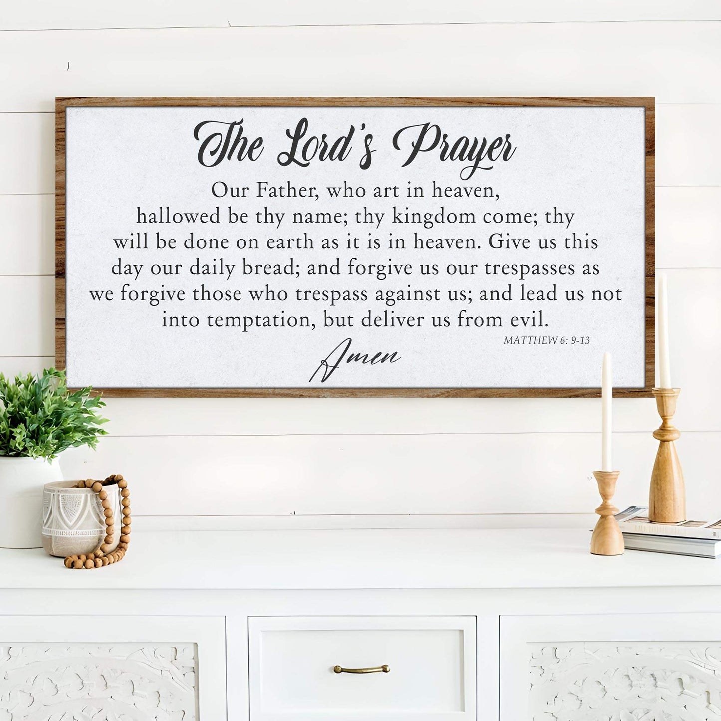 The Lord's Prayer Faith Sign II - Tailored Canvases - Flyclothing LLC