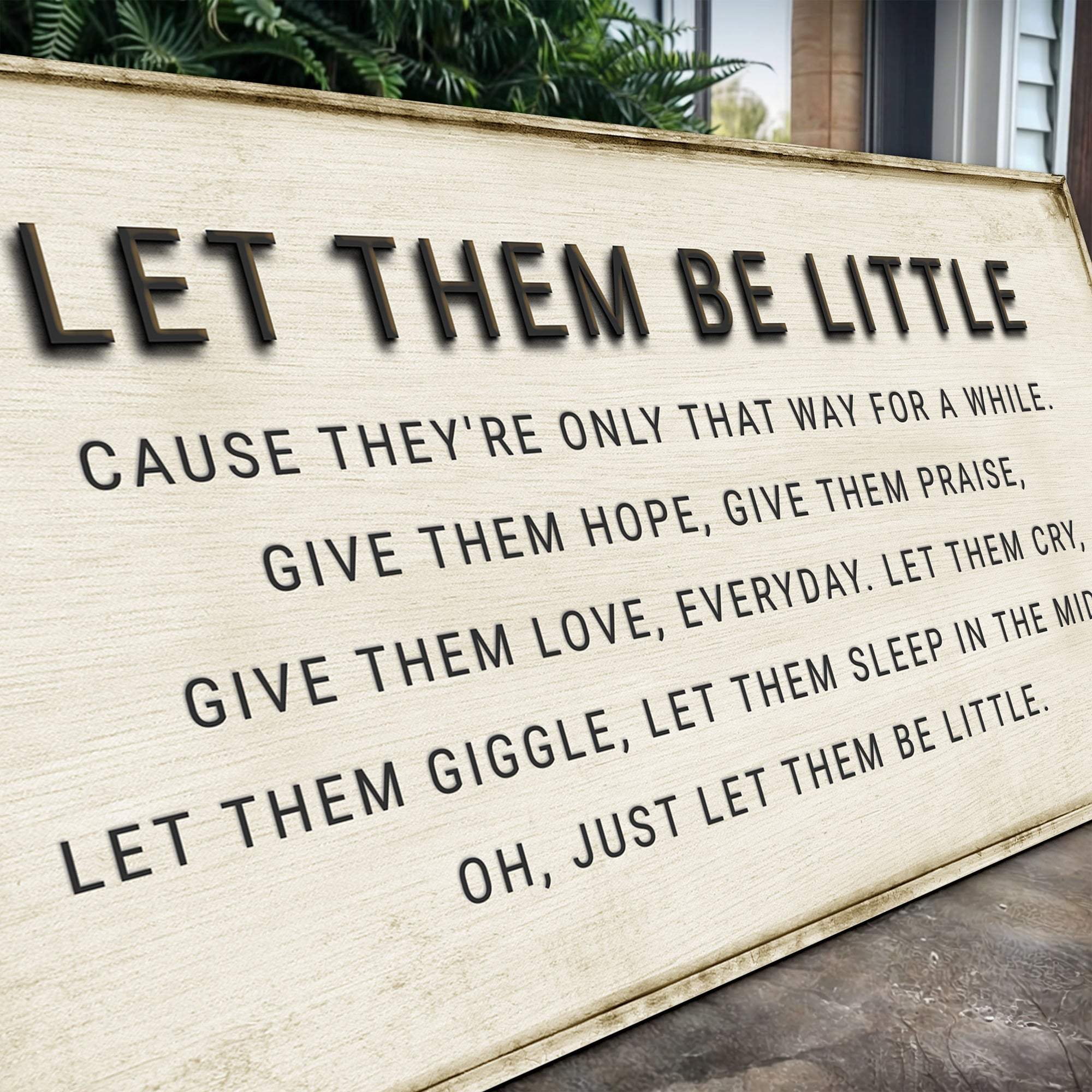 Let Them Be Little Playroom Sign - Tailored Canvases - Flyclothing LLC