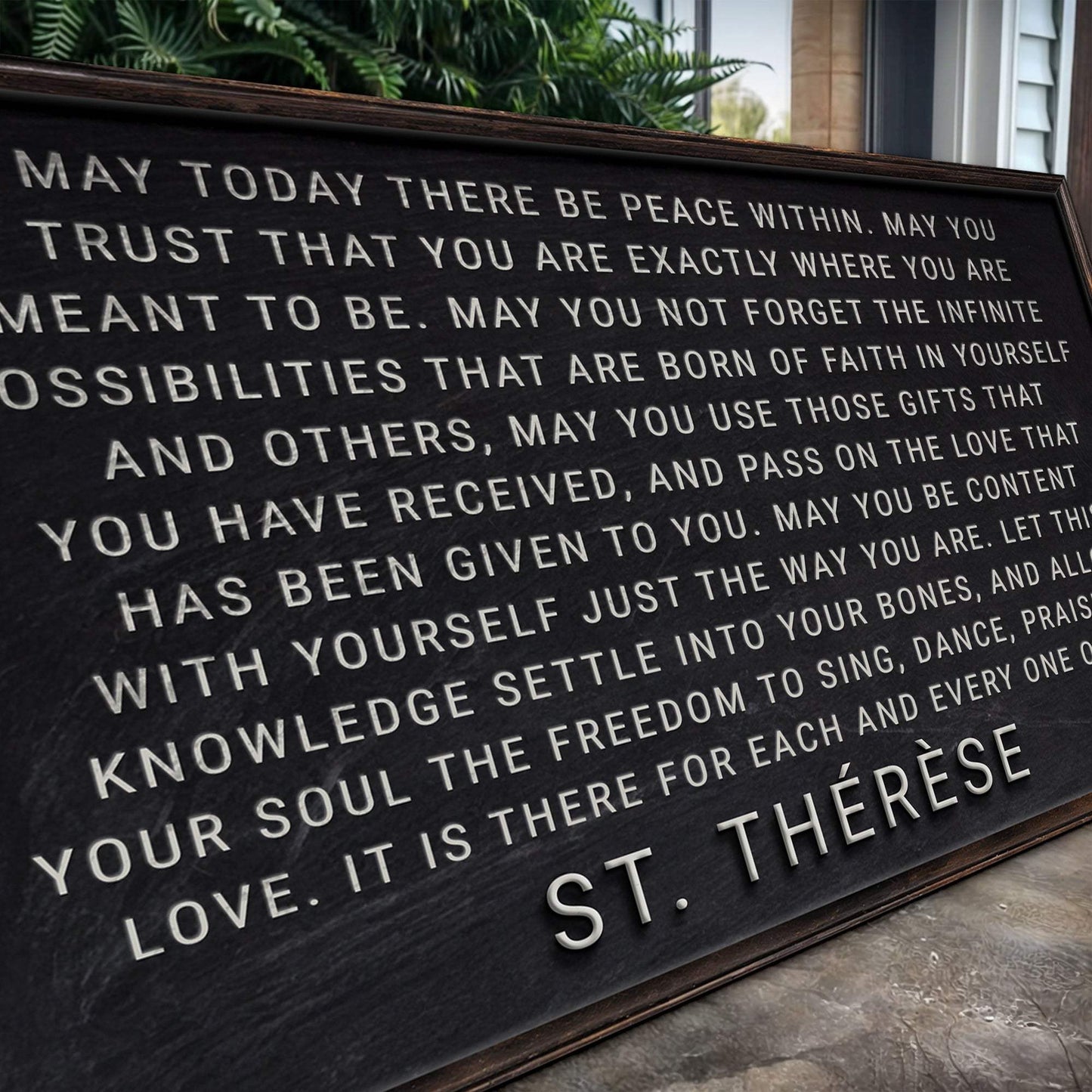 May Today There Be Peace Within Faith Sign - Tailored Canvases - Flyclothing LLC