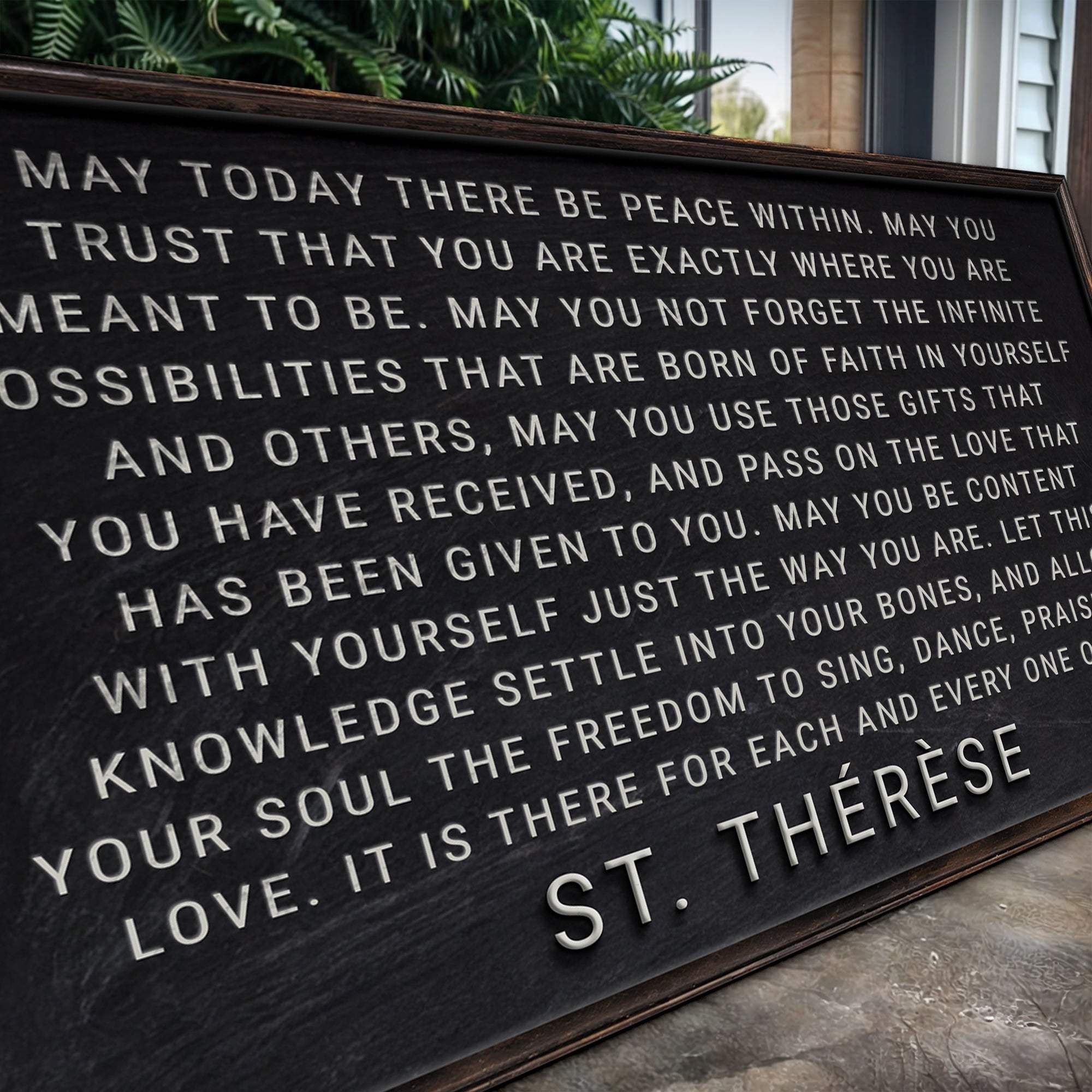 May Today There Be Peace Within Faith Sign - Tailored Canvases - Flyclothing LLC