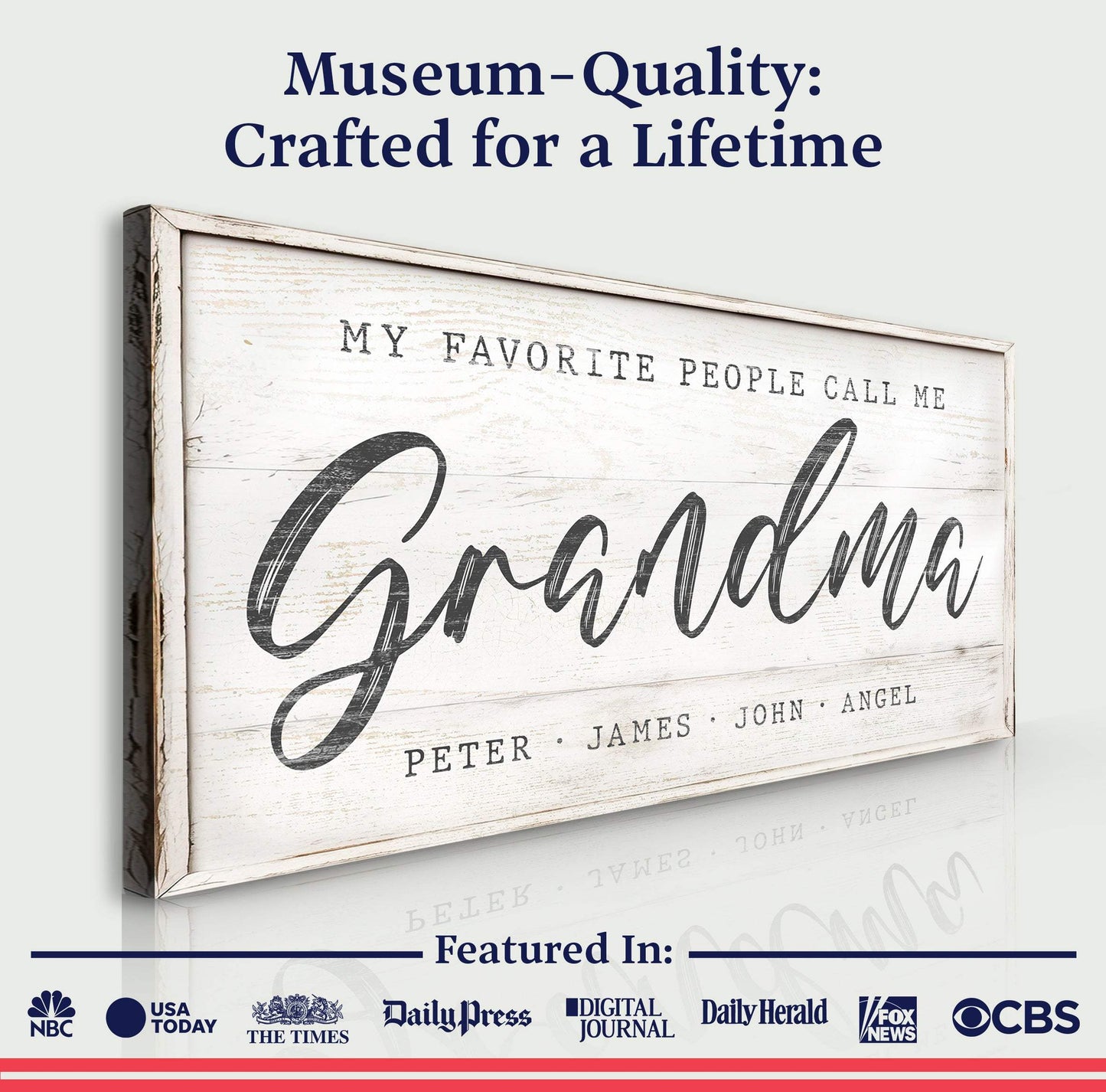 My Favorite People Call Me Grandma Sign II - Tailored Canvases - Flyclothing LLC