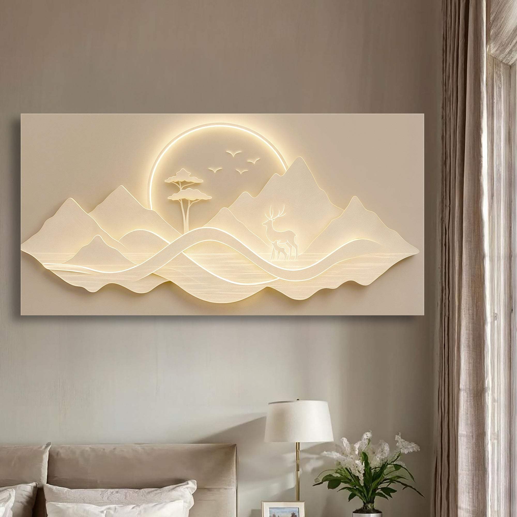 Modern Mountain Landscape Wall Art - Tailored Canvases - Flyclothing LLC