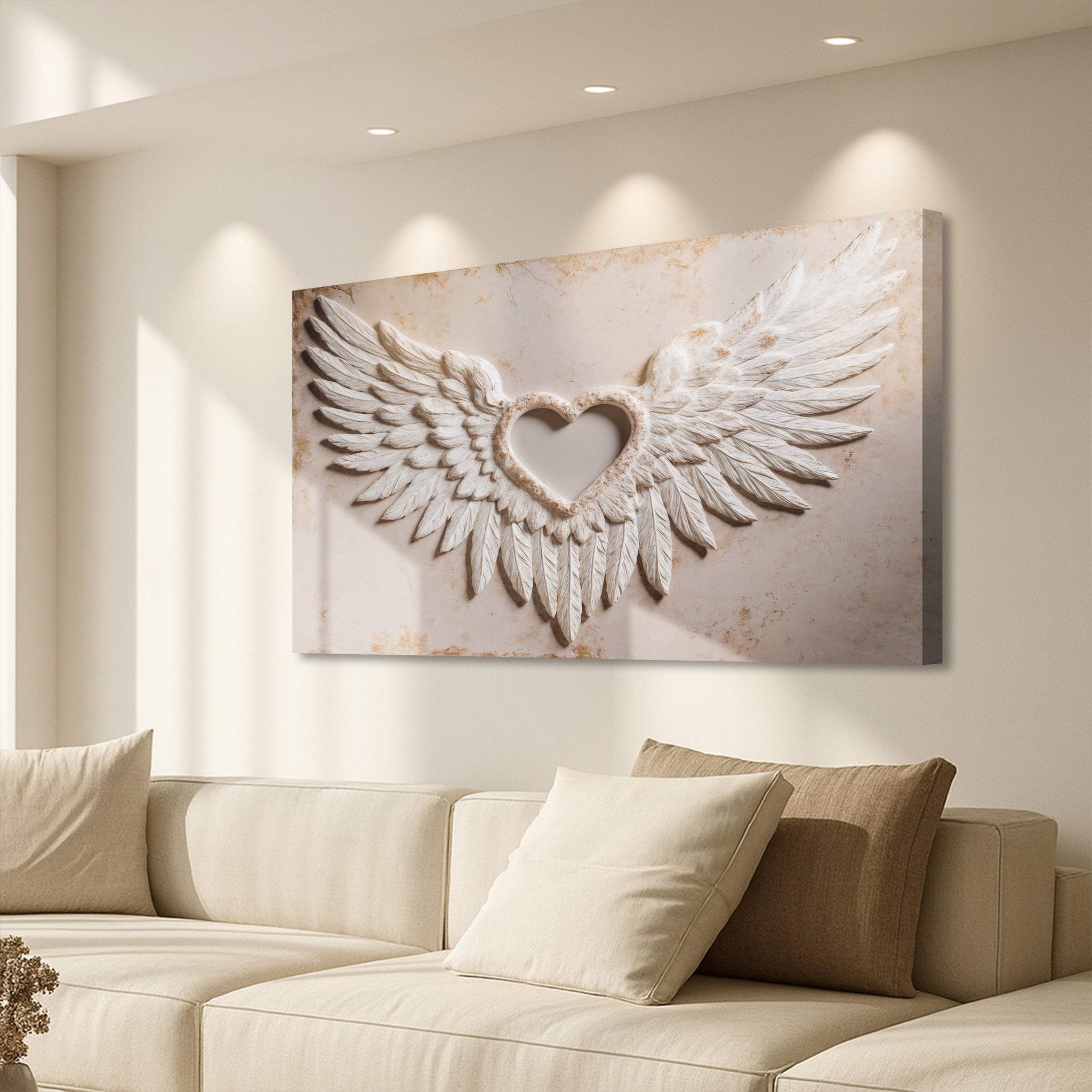 Wings of Love Abstract Wall Art II - Tailored Canvases - Flyclothing LLC