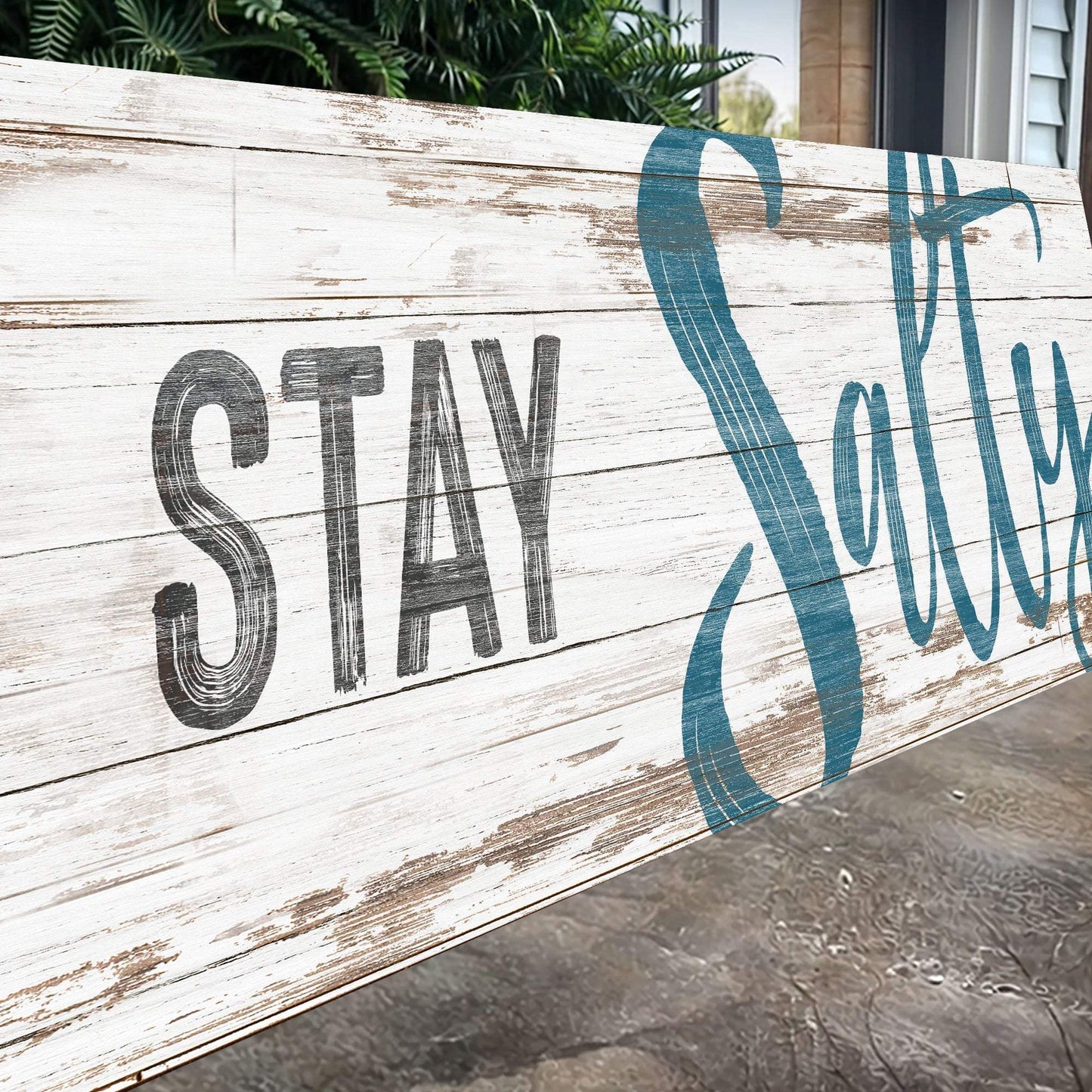 Stay Salty Coastal Sign VIII - Tailored Canvases - Flyclothing LLC