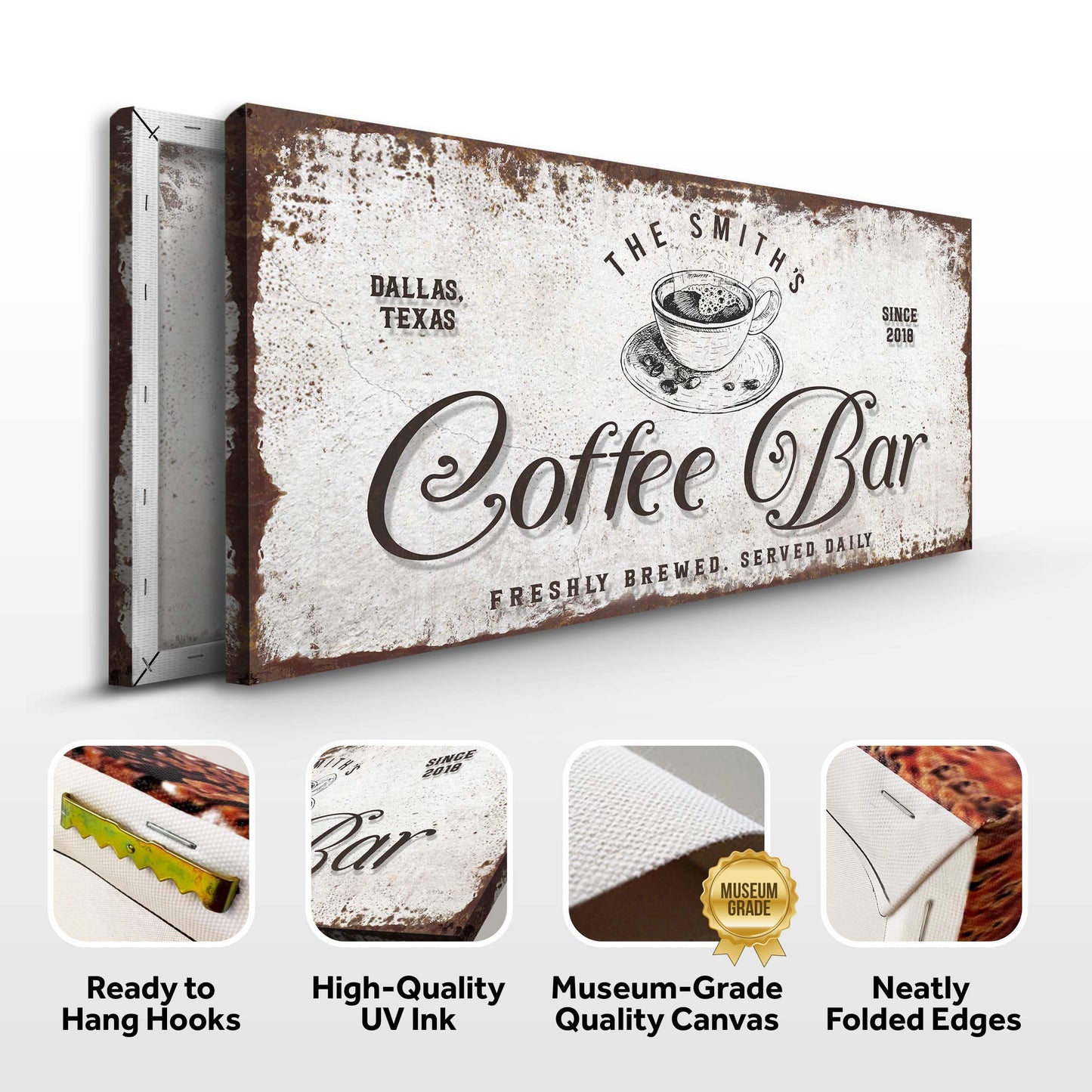 Coffee Bar Sign - Tailored Canvases - Flyclothing LLC