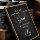 1 John 4:10 Faith Sign VI - Tailored Canvases - Flyclothing LLC