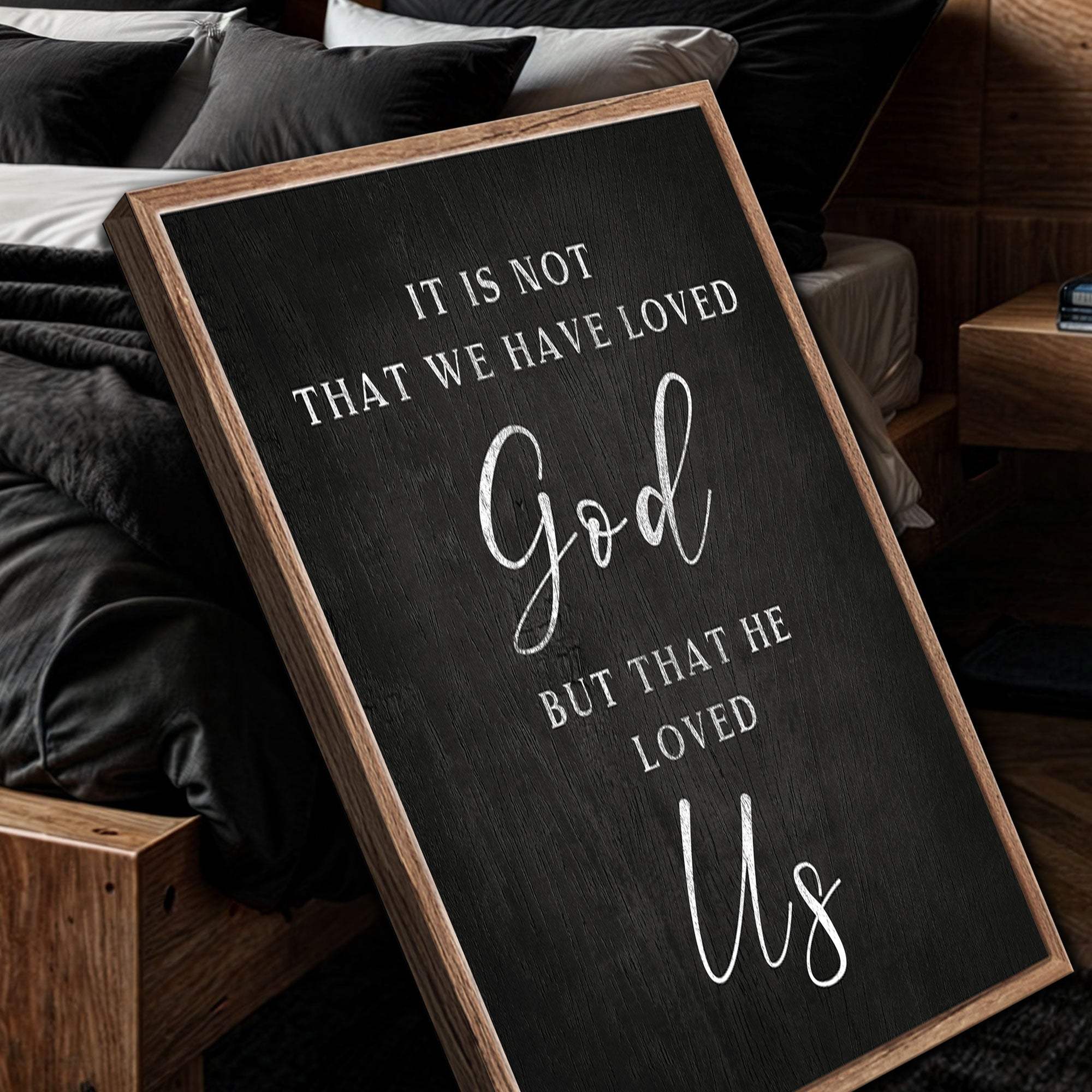 1 John 4:10 Faith Sign VI - Tailored Canvases - Flyclothing LLC