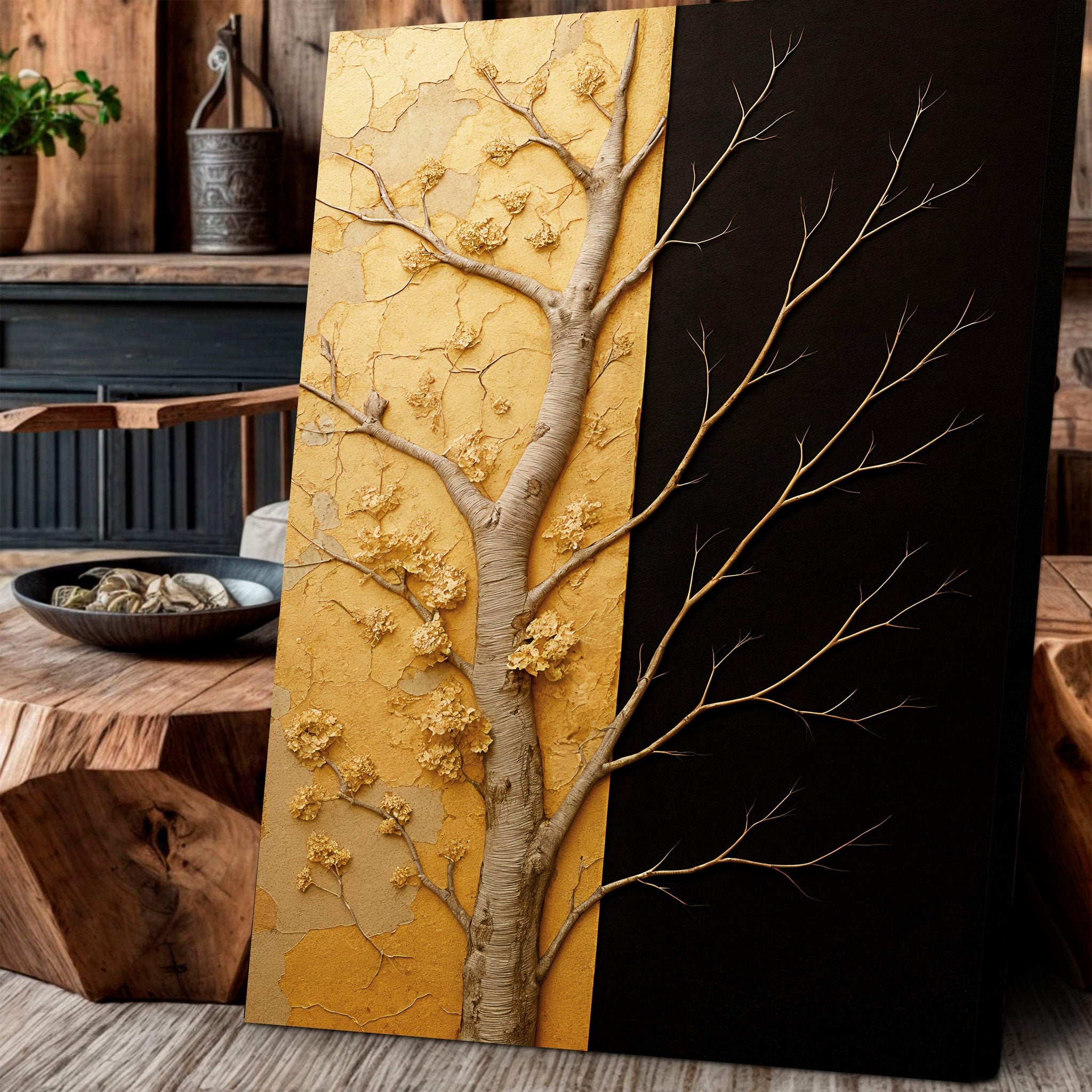 Golden Eclipse Wall Art - Tailored Canvases - Flyclothing LLC