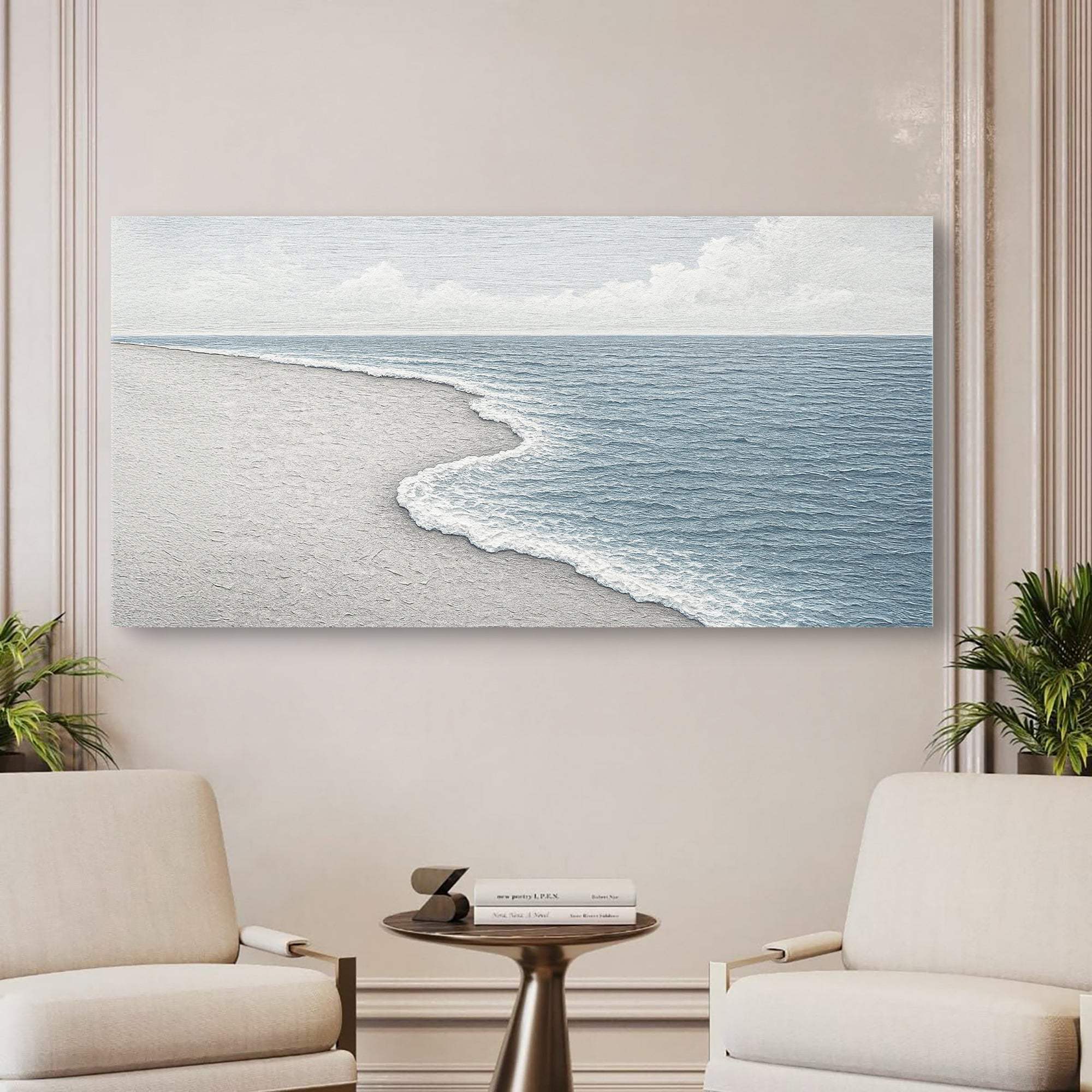 Abstract Beach Shore Wall Art - Tailored Canvases - Flyclothing LLC