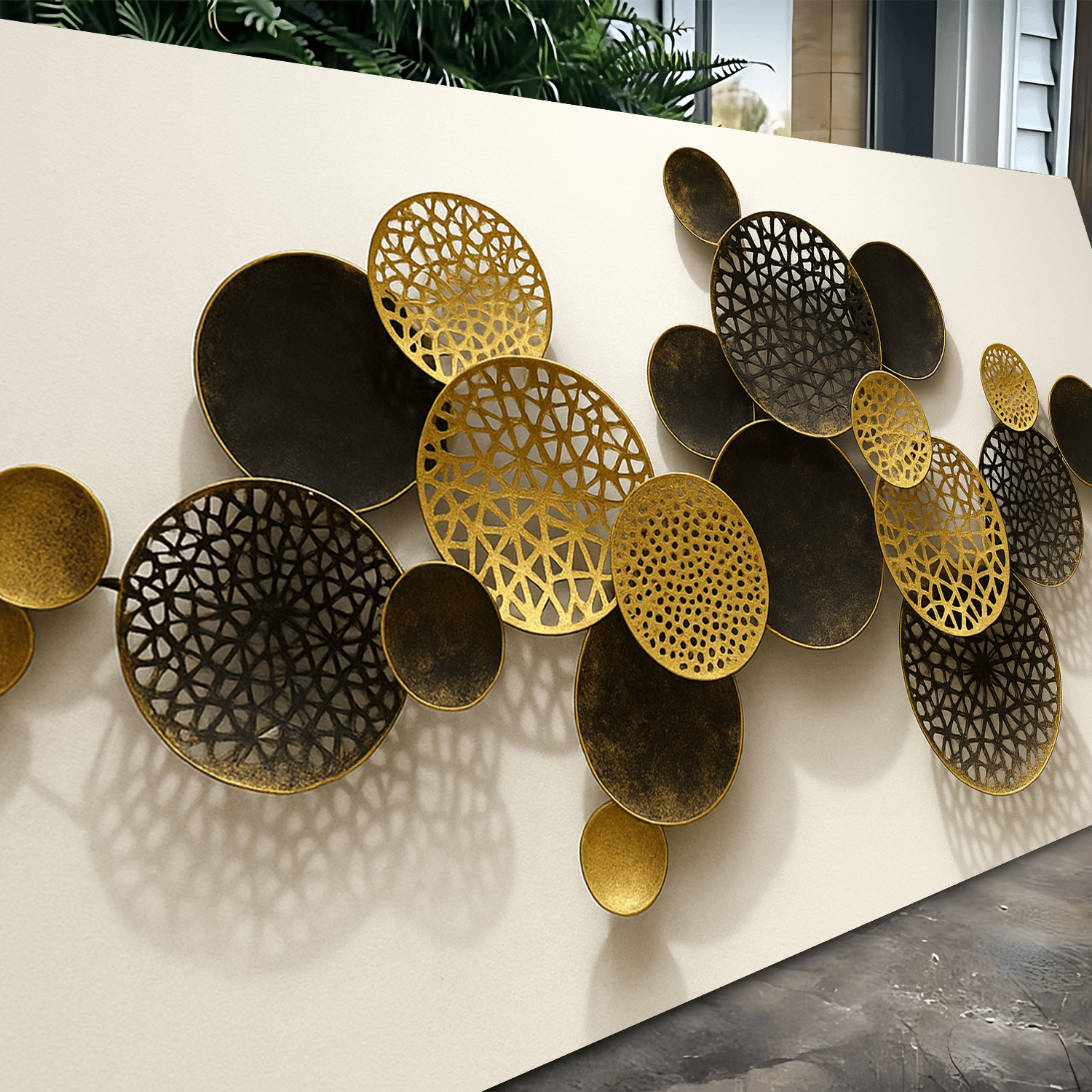 Lotus Leaf Abstract Wall Art V - Tailored Canvases - Flyclothing LLC