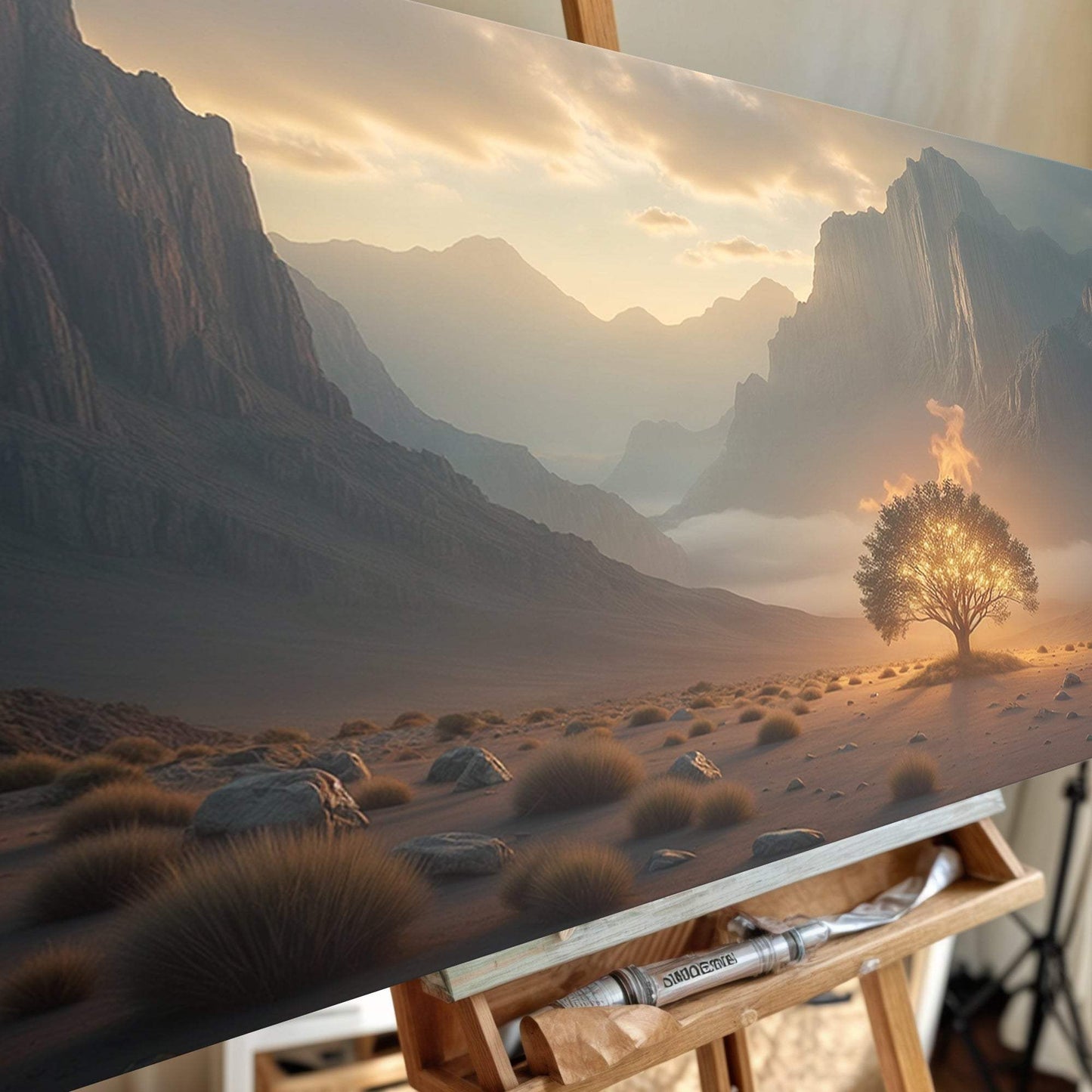 Burning Bush - Faith Wall Art XII - Tailored Canvases - Flyclothing LLC