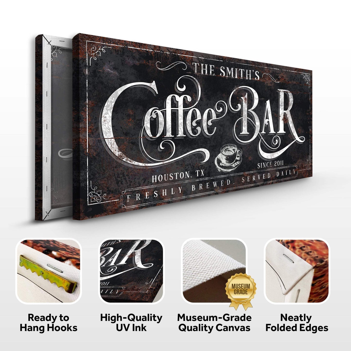 Coffee Bar Sign XI - Tailored Canvases - Flyclothing LLC