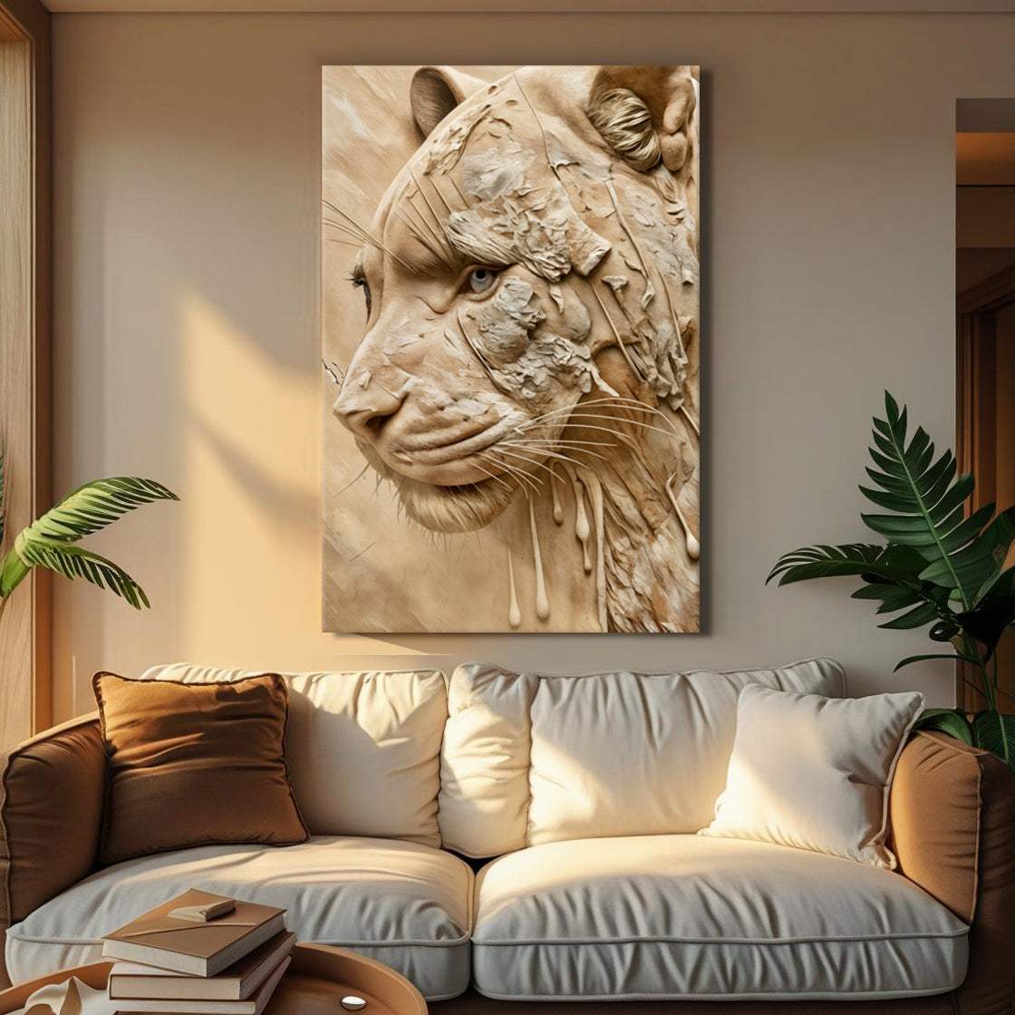 Earthen Predator Wall Art - Tailored Canvases - Flyclothing LLC