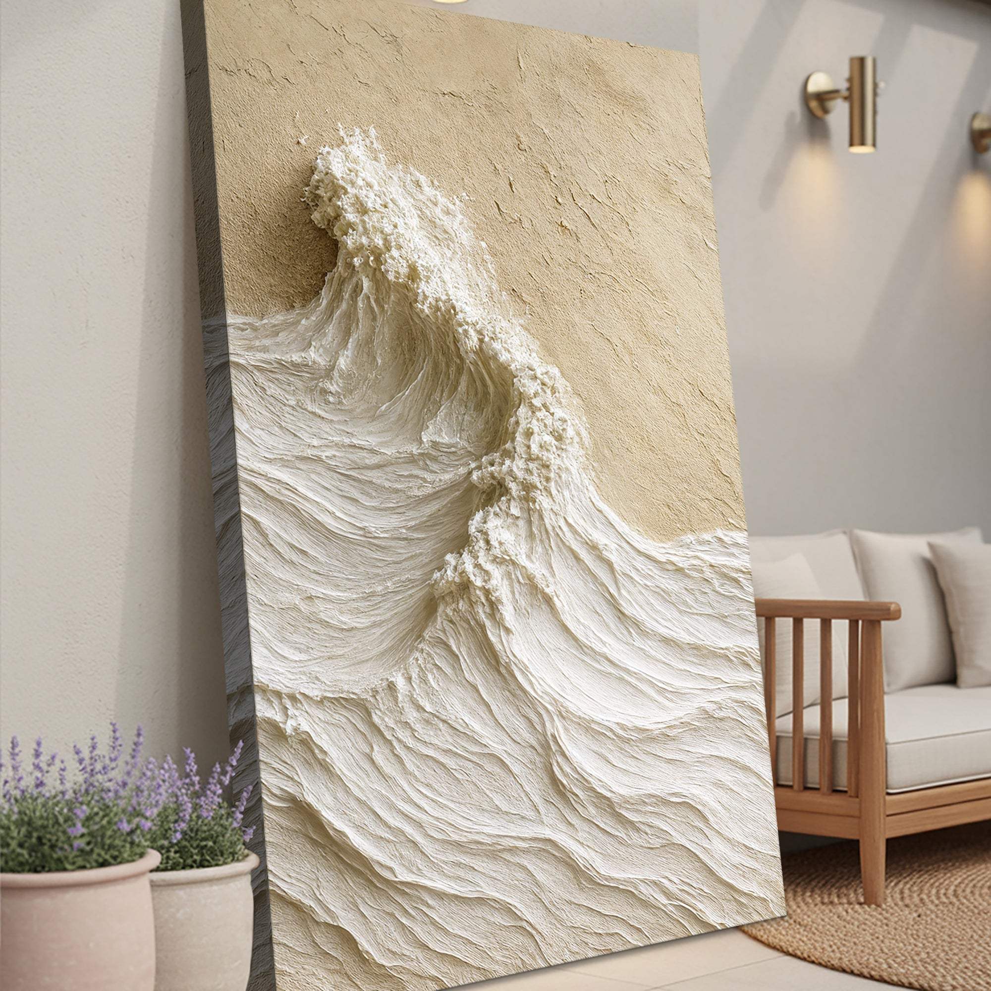 Modern Neutral Mountain Wall Art - Tailored Canvases - Flyclothing LLC