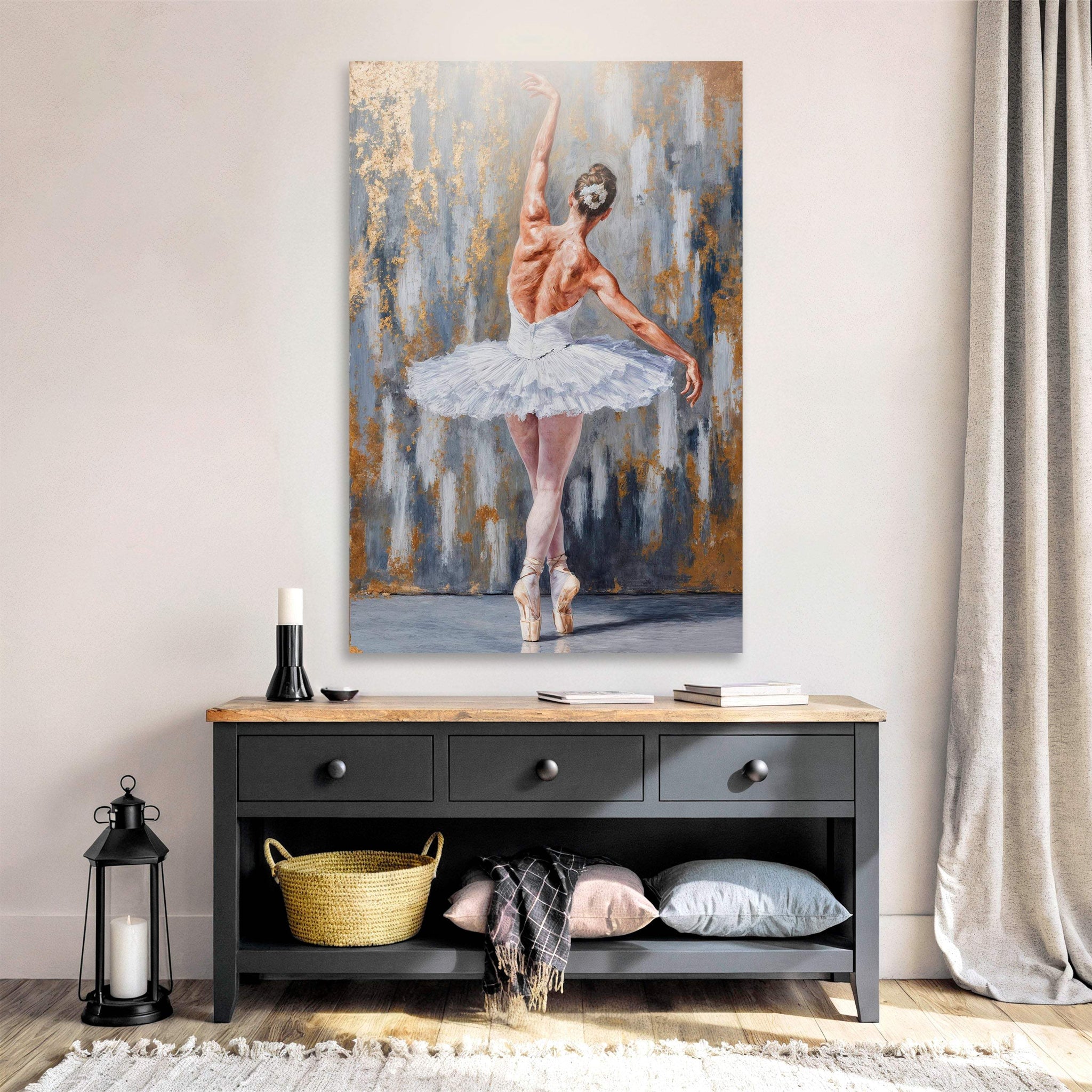 Modern Ballet Elegance Wall Art - Tailored Canvases - Flyclothing LLC
