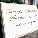 Ephesians 3:20 Farmhouse Faith Sign II - Tailored Canvases - Flyclothing LLC