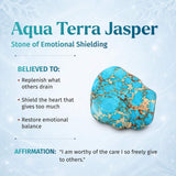 Empath’s Shield - Aqua Terra Jasper Bracelet - Conscious Items - Flyclothing LLC
