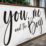 You Me and the Boys Farmhouse Bedroom Sign III - Tailored Canvases - Flyclothing LLC