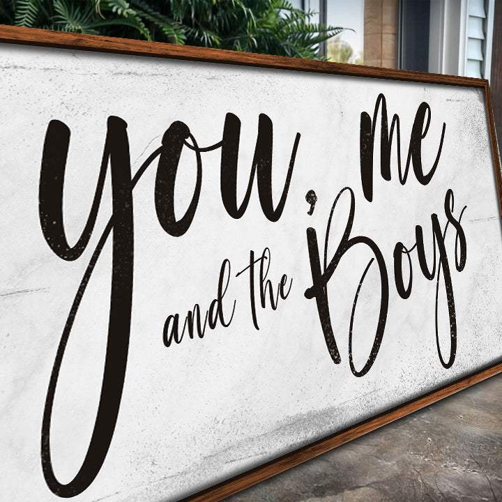 You Me and the Boys Farmhouse Bedroom Sign III - Tailored Canvases - Flyclothing LLC