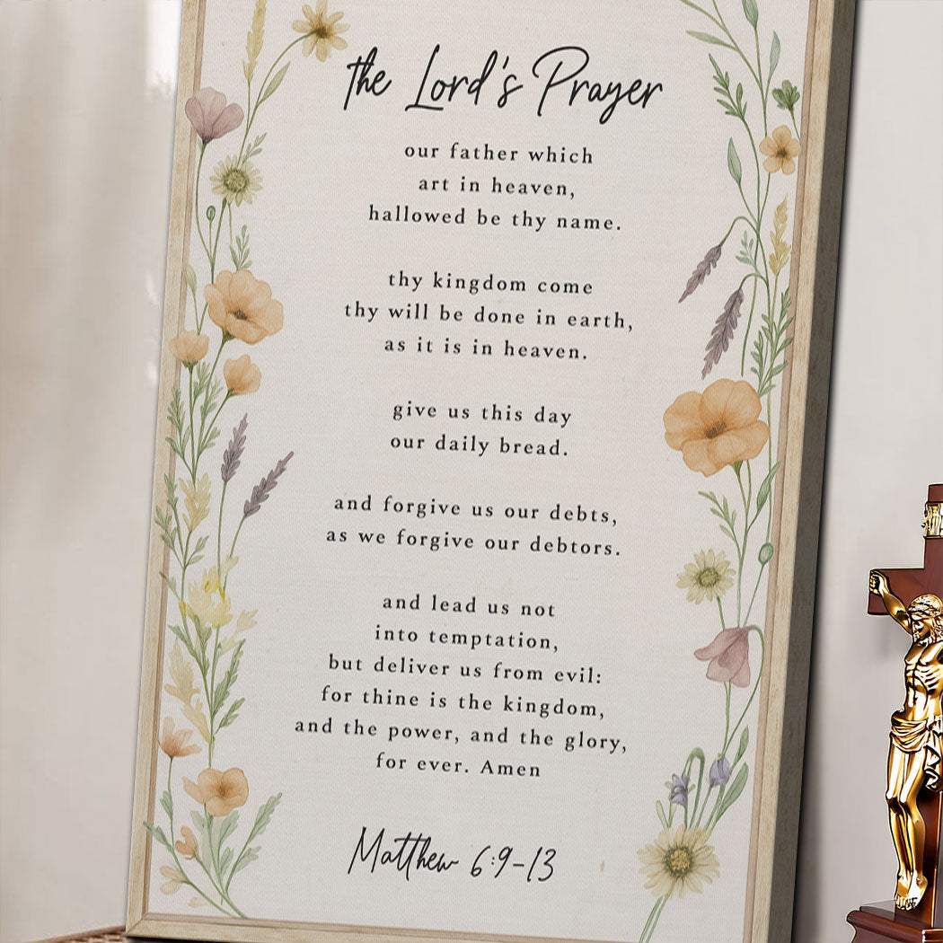 The Lord's Prayer Faith Sign III - Tailored Canvases - Flyclothing LLC