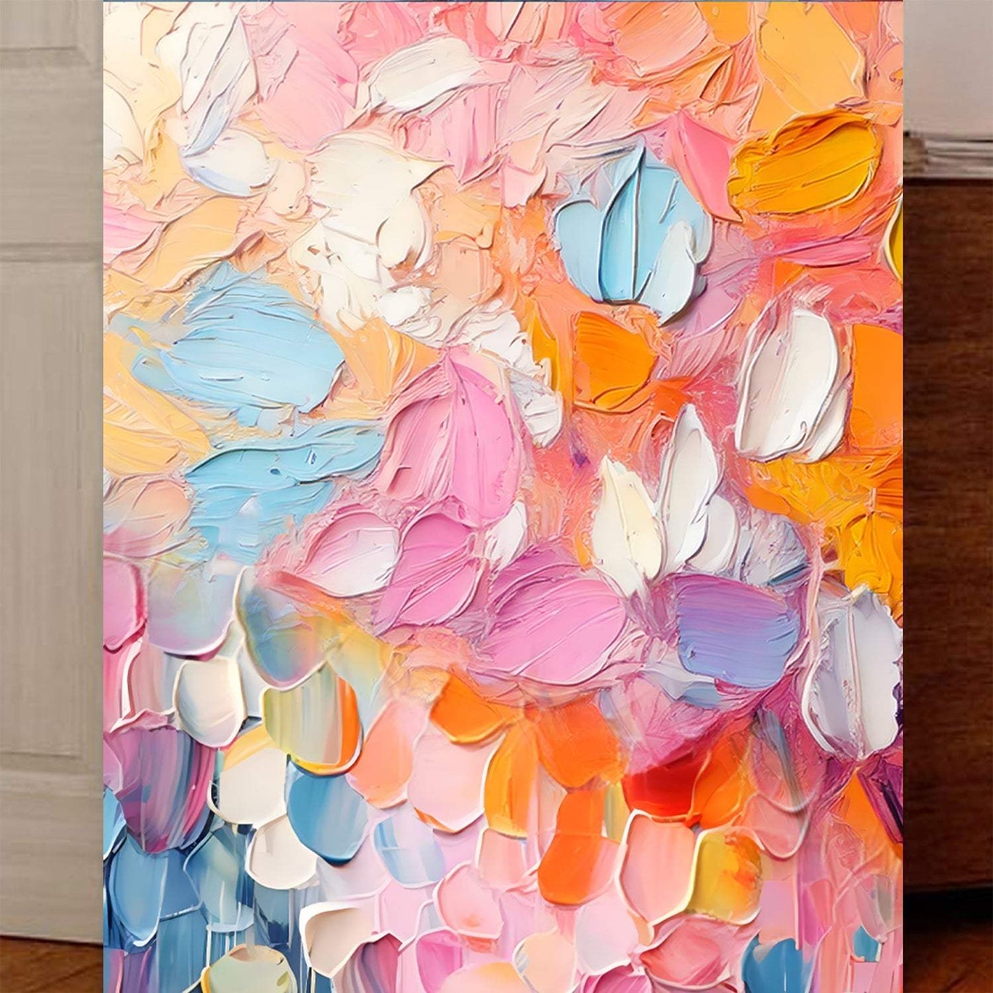 Blooming Rhapsody Abstract Wall Art - Tailored Canvases - Flyclothing LLC