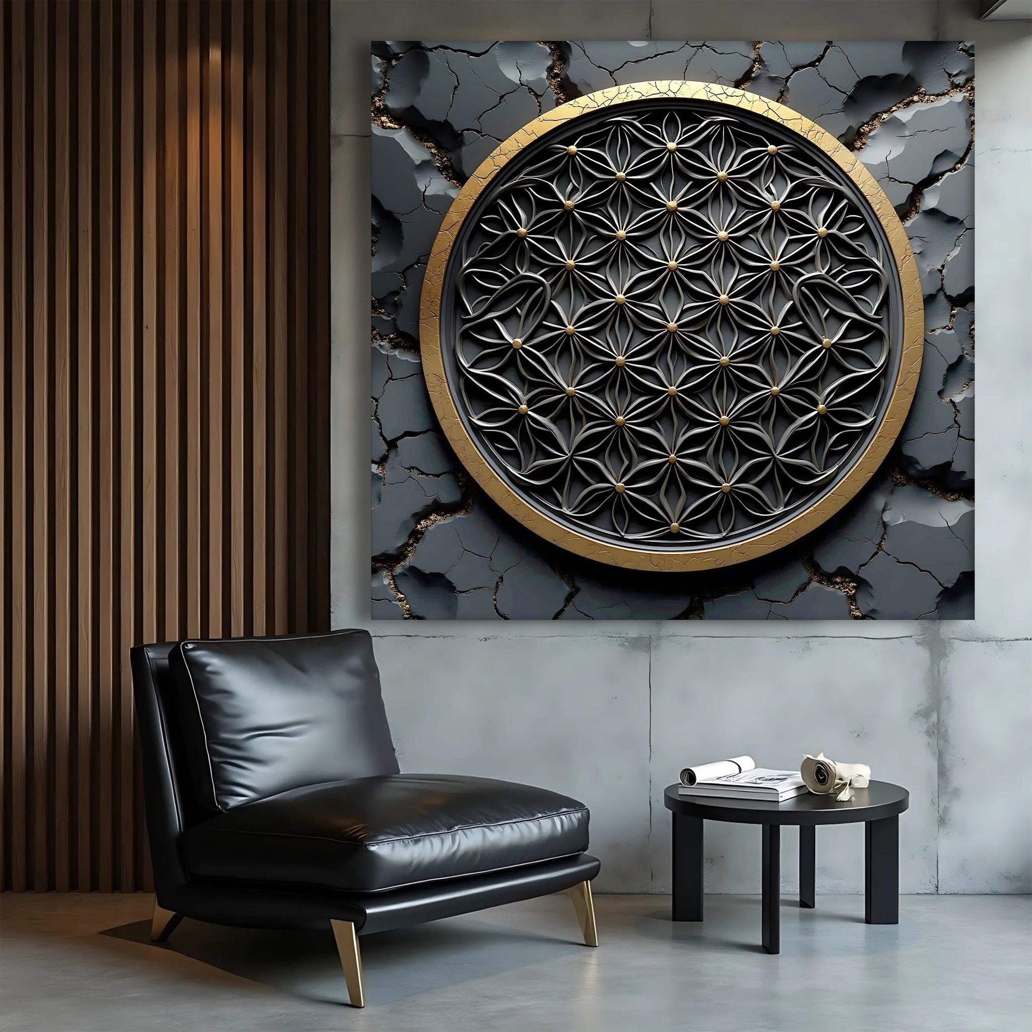 Flower Of Life Wall Art III - Tailored Canvases - Flyclothing LLC