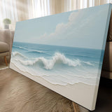 Serene Ocean Wave Coastal Wall Art VIII - Tailored Canvases - Flyclothing LLC