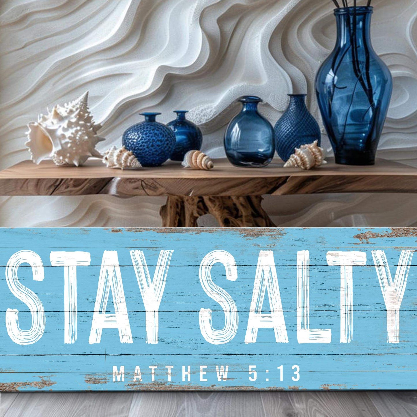Stay Salty Coastal Sign IV - Tailored Canvases - Flyclothing LLC
