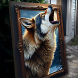 3D Wolf Wall Art - Tailored Canvases - Flyclothing LLC