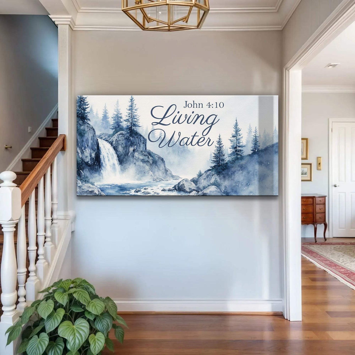 Living Water - John 4:10 Faith Sign II - Tailored Canvases - Flyclothing LLC