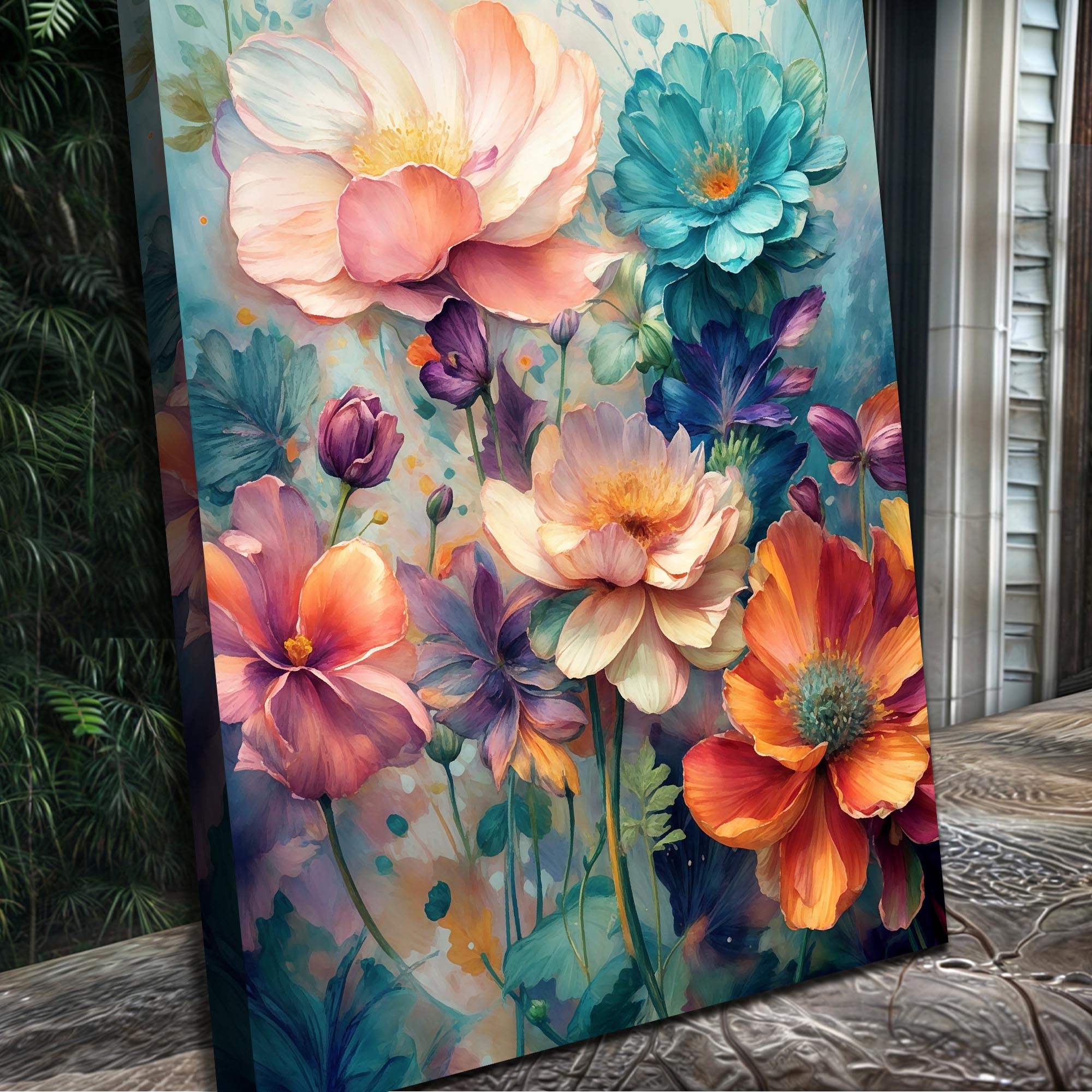 Spring Bouquet Wall Art - Tailored Canvases - Flyclothing LLC