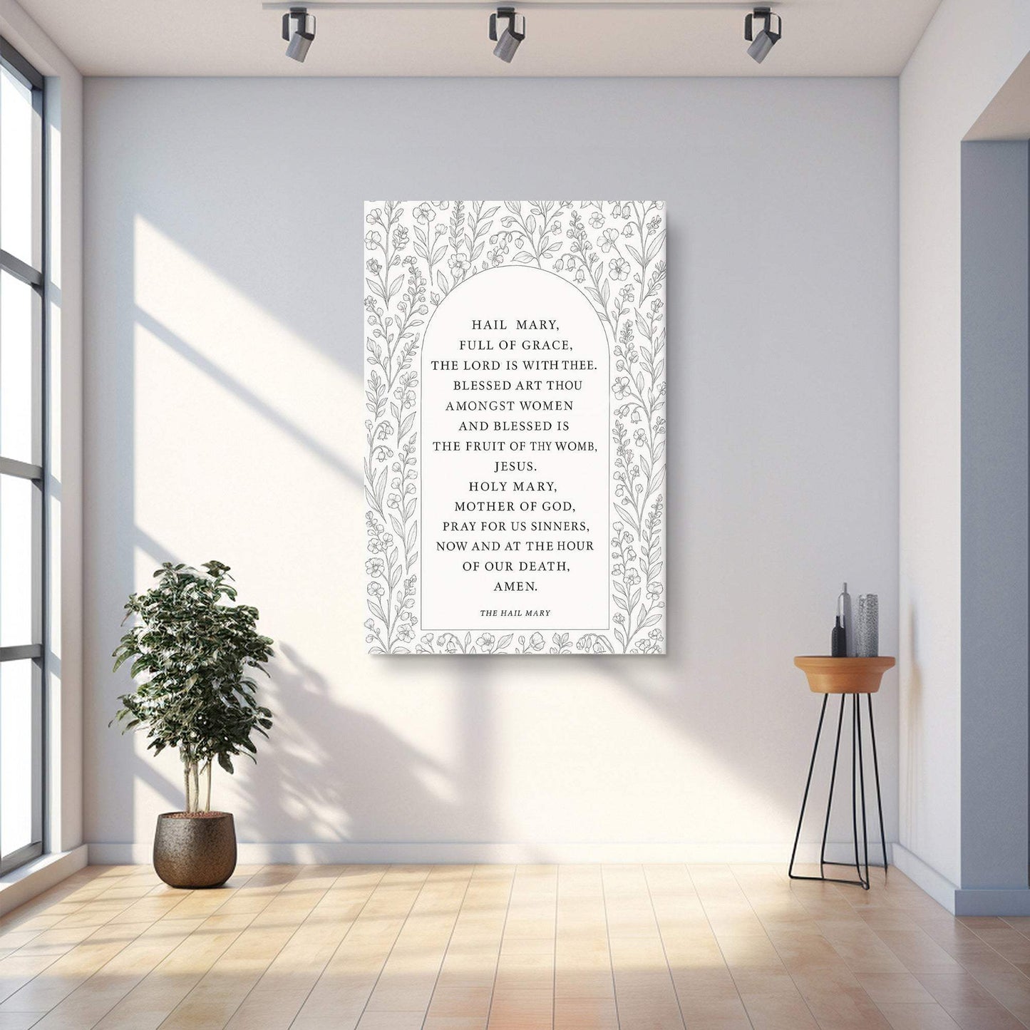The Hail Mary Faith Sign III - Tailored Canvases - Flyclothing LLC