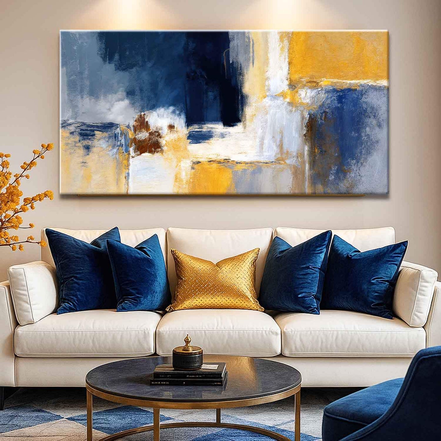 Abstract Geometric Lines Wall Art IV - Tailored Canvases - Flyclothing LLC