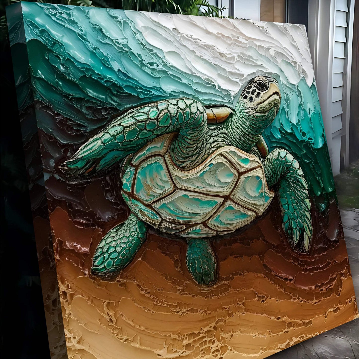3D Turtle Wall Art - Tailored Canvases - Flyclothing LLC