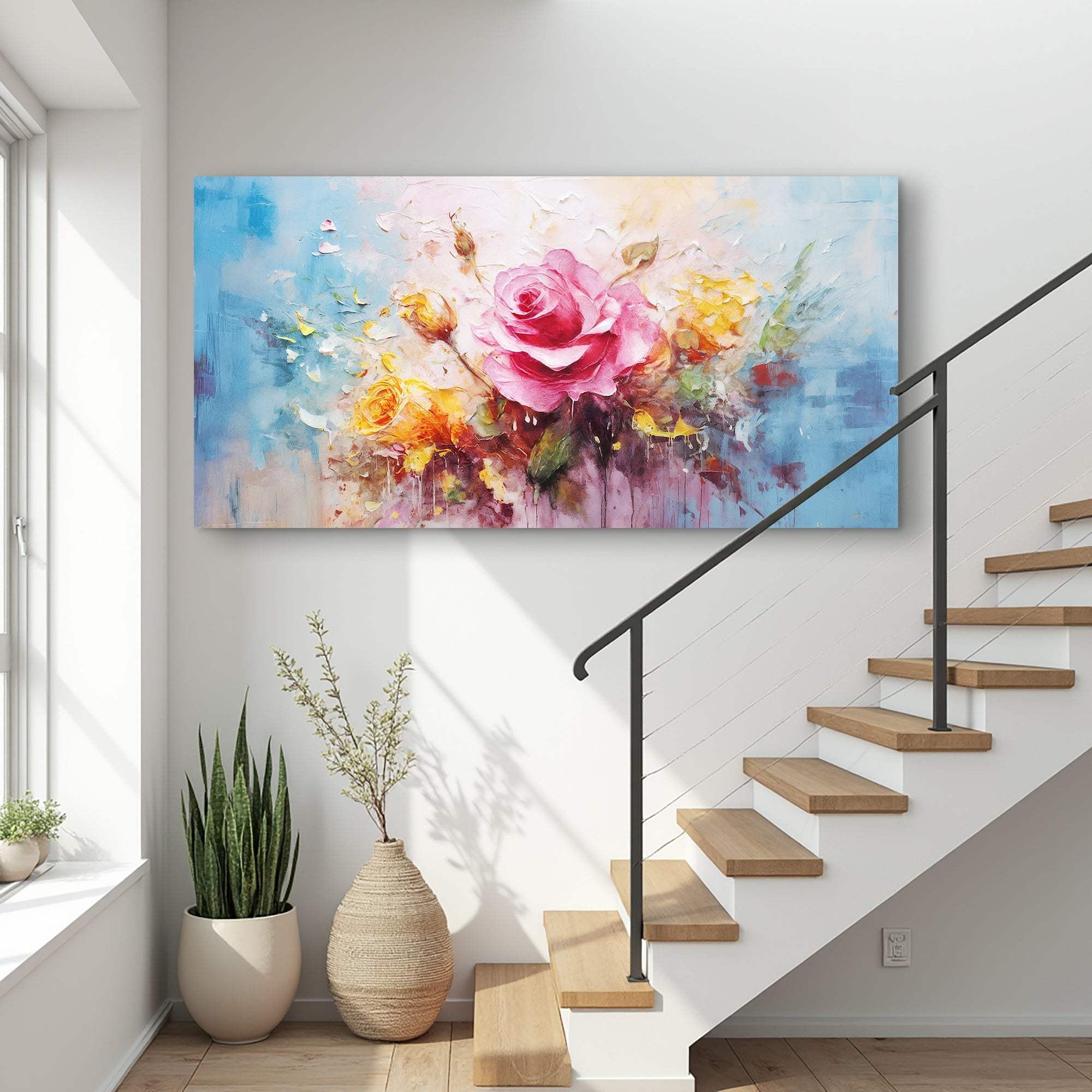 Rose Flower Wall Art - Tailored Canvases - Flyclothing LLC