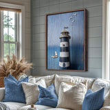 Wooden Lighthouse Coastal Wall Art III - Tailored Canvases - Flyclothing LLC