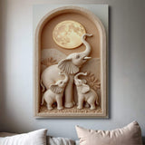 Elephant Harmony Wall Art - Tailored Canvases - Flyclothing LLC