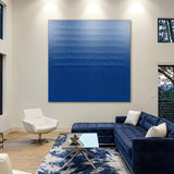 Minimalist Blue Gradient Abstract Wall Art - Tailored Canvases - Flyclothing LLC