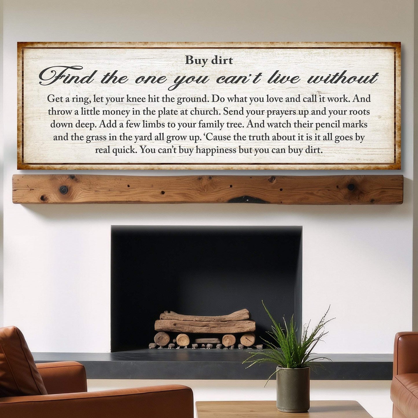 Find The One You Can't Live Without Family Sign II - Tailored Canvases - Flyclothing LLC