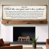 Find The One You Can't Live Without Family Sign II - Tailored Canvases - Flyclothing LLC