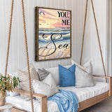 You Me and the Sea Coastal Sign - Tailored Canvases - Flyclothing LLC