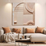 Minimalist Peach Clay Wall Art - Tailored Canvases - Flyclothing LLC