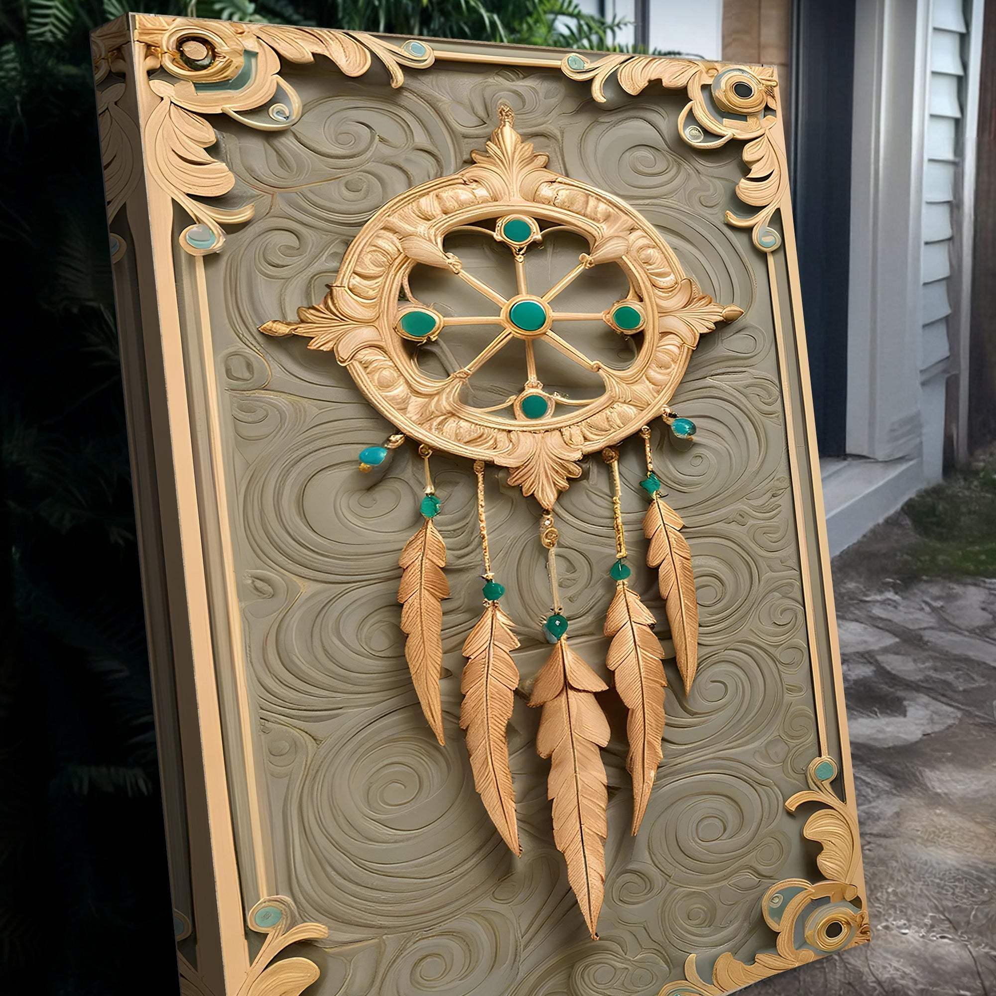 3D Whispering Feathers Wall Art II - Tailored Canvases - Flyclothing LLC